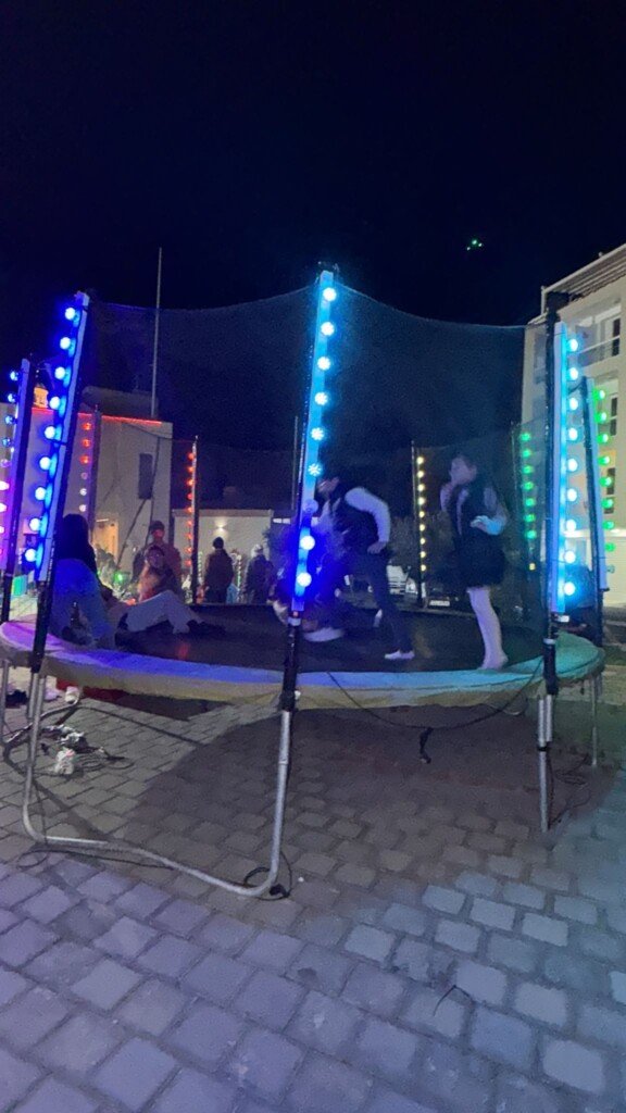 Trampoline 5m illuminated