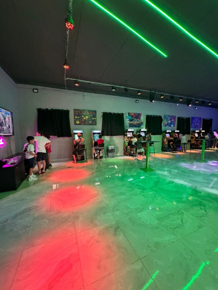 left side of area near kareoke screen